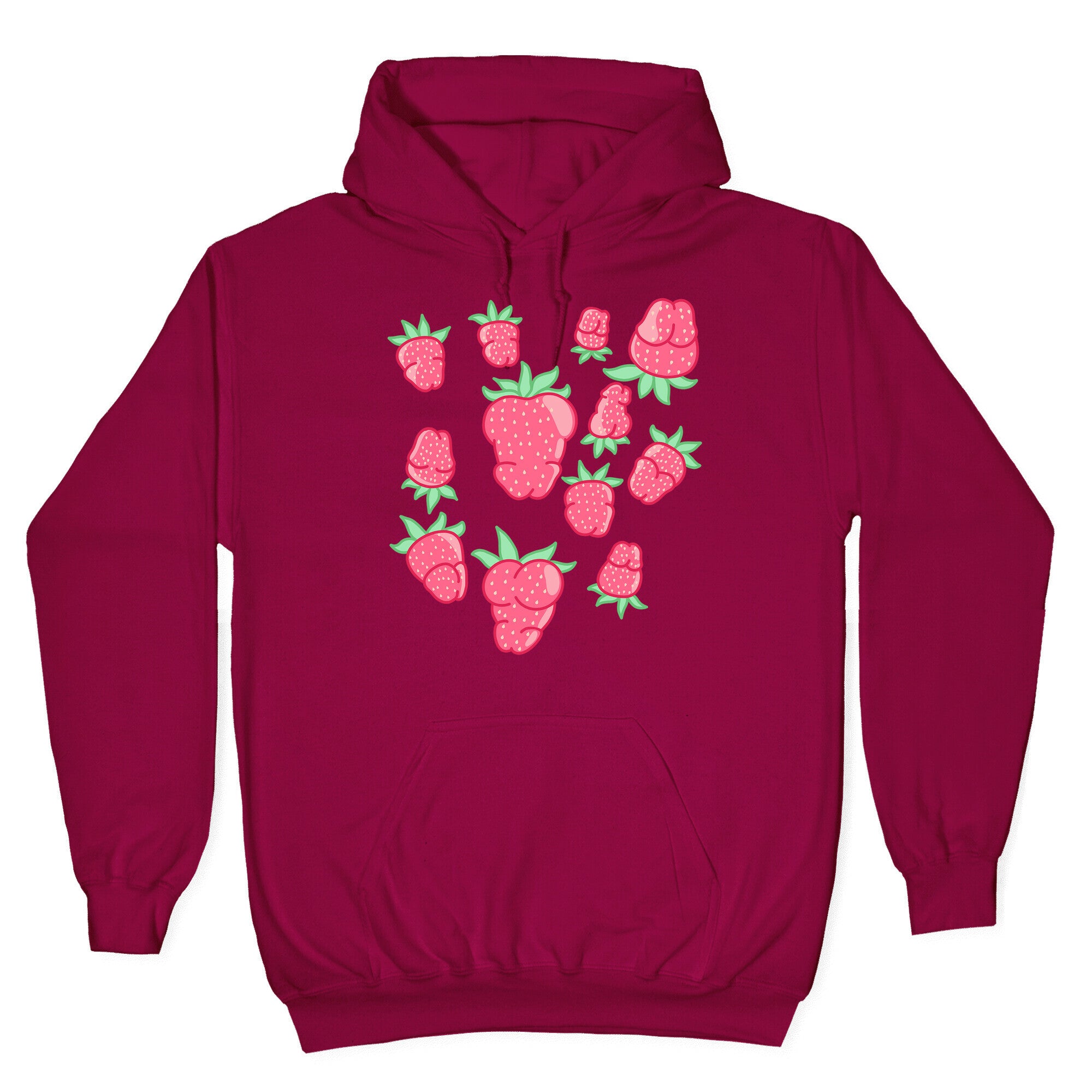 Strawberry Peens Pattern Hoodie